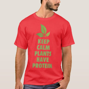 Behalten ruhige Pflanze haben Eiweißspülung Vegan T-Shirt