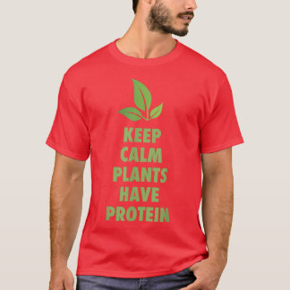 Behalten ruhige Pflanze haben Eiweißspülung Vegan  T-Shirt