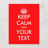 Behalten ruhige Postkarte | Individualisierbare Te (Vorderseite)