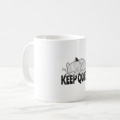 Behalten, ruhige, schlafende Katze Kaffeetasse (Vorderseite Links)