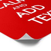 Behalten ruhige Zeichen | Machen Sie Ihr eigenes P Poster (Ecke)