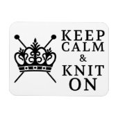 Behalten ruhiger Strick in Handwerksbetrieben Magnet (Horizontal)