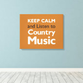 Behalten ruhiges Land Leinwanddruck (Insitu (Holzboden))