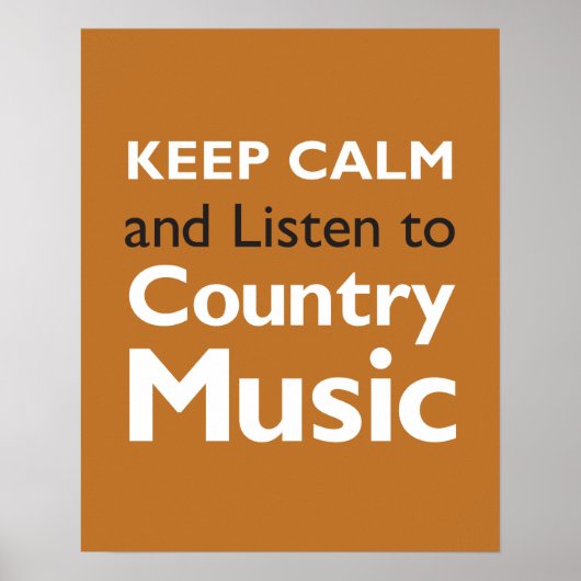 Behalten ruhiges Land Poster (Vorne)