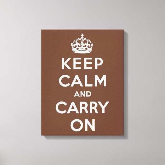 Behalten Schokolade und Weiß Leinwanddruck (Vorderseite)