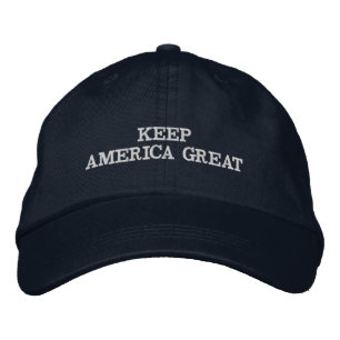BEHALTEN SIE AMERIKA GROSS BESTICKTE BASEBALLKAPPE