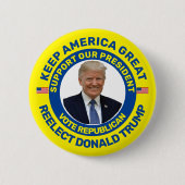 Behalten Sie Amerika groß Button (Vorderseite)