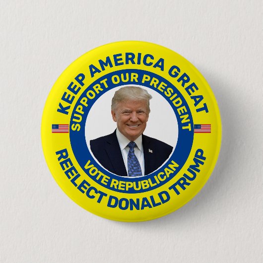 Behalten Sie Amerika groß Button (Vorderseite)