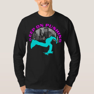 Behalten Sie auf dem Druck T-Shirt