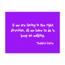 Behalten Sie auf gehender Postkarte