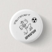 Behalten Sie auf krassem Techin Button (Vorderseite)