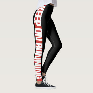 "Behalten Sie auf laufenden" Leggings