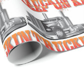 Behalten Sie auf Truckin Geschenkpapier (Rolleneckpunkt)