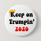 BEHALTEN SIE AUF TRUMPIN 2020!!! GROSSER BUTTON (Vorderseite)