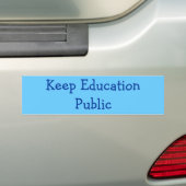 Behalten Sie Bildung allgemein Autoaufkleber (Auf Auto)