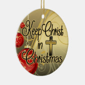 Behalten Sie Christus christlichen Kreuz im Keramikornament (Rechts)