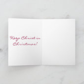 Behalten Sie Christus im Weihnachten (Innenseite)