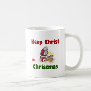 Behalten Sie Christus im Weihnachten Kaffeetasse