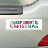Behalten Sie Christus im Weihnachten - Kreuz Autoaufkleber (Auf Auto)