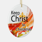 Behalten Sie Christus im Weihnachten, Strudel Keramikornament (Rechts)