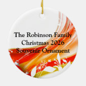 Behalten Sie Christus im Weihnachten, Strudel Keramikornament (Hinten)