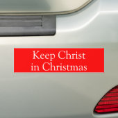 Behalten Sie Christus im WeihnachtsAutoaufkleber Autoaufkleber (Auf Auto)