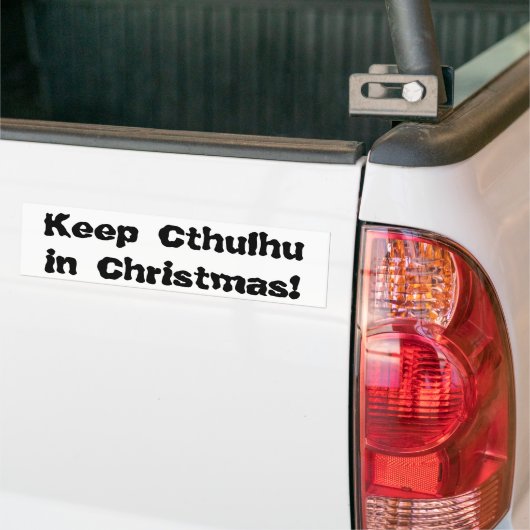 Behalten Sie Cthulhu im Weihnachten Autoaufkleber (Auf Lkw)