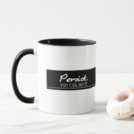 Behalten Sie daran fest, dass Sie es tun können Er Tasse (Mit Donut)