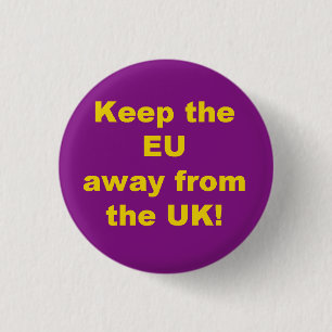 Behalten Sie das Abzeichen EU heraus Button