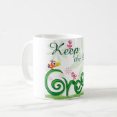 Behalten Sie das Erdgrün Kaffeetasse (Vorderseite Links)
