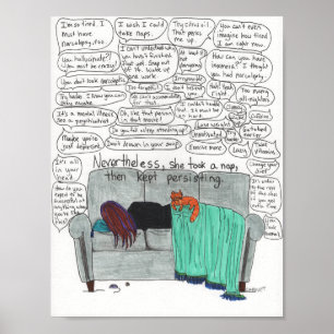 Behalten Sie das Fortbestehen (Narcolepsy) Poster
