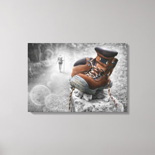 Behalten Sie das Gehen Leinwanddruck