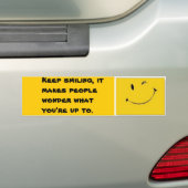 Behalten Sie das Lächeln Autoaufkleber (Auf Auto)