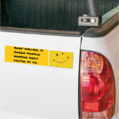 Behalten Sie das Lächeln Autoaufkleber (Auf Lkw)