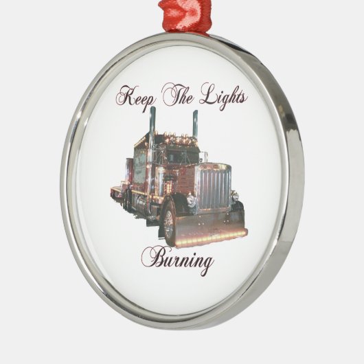 Behalten Sie das Lites Silbernes Ornament (Links)