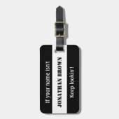 Behalten Sie das Schauen des lustigen Gepäckanhänger (Vorderseite vertikal)