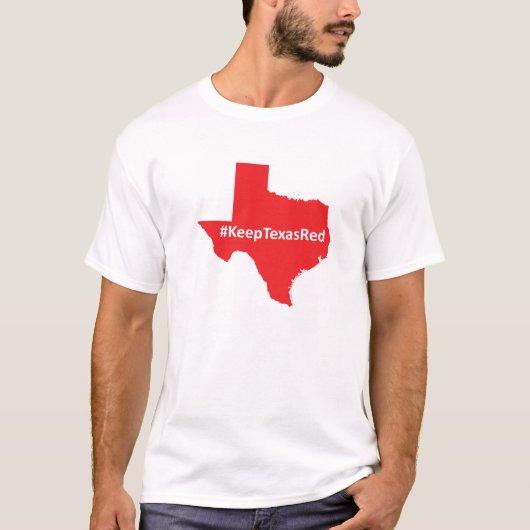 Behalten Sie das Shirt roter Männer Texas (Vorderseite)