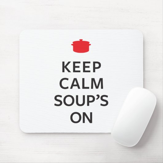 Behalten Sie der ruhigen Suppe an Mousepad (Mit Mouse)