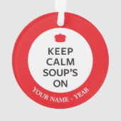 Behalten Sie der ruhigen Suppe an Ornament (Rückseite)