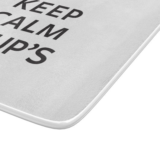 Behalten Sie der ruhigen Suppe an Schneidebrett (Ecke)