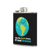 Behalten Sie die Erde sauber Flachmann (Links)