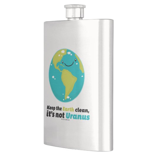 Behalten Sie die Erde sauber Flachmann (Links)