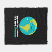 Behalten Sie die Erde sauber Fleecedecke (Vorderseite (Horizontal))