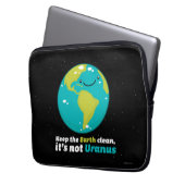 Behalten Sie die Erde sauber Laptopschutzhülle (Vorderseite Links)