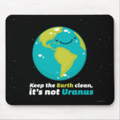 Behalten Sie die Erde sauber Mousepad (Vorne)