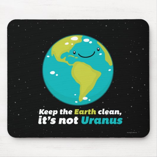 Behalten Sie die Erde sauber Mousepad (Vorne)