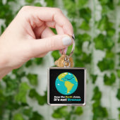Behalten Sie die Erde sauber Schlüsselanhänger (Hand)