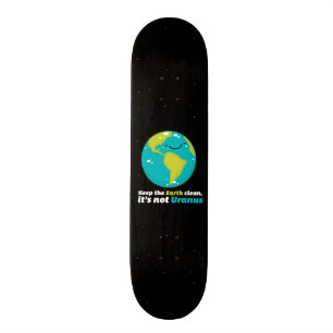 Behalten Sie die Erde sauber Skateboard