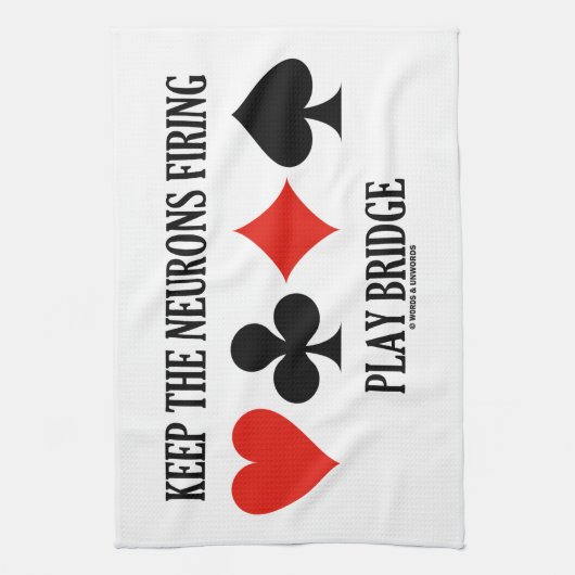 Behalten Sie die Neuronen, Spiel-Brücke Geschirrtuch (Vertikal)