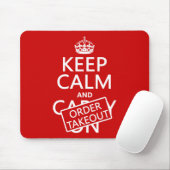 Behalten Sie die Ruhe und Auftrag Takeout (in Mousepad (Mit Mouse)